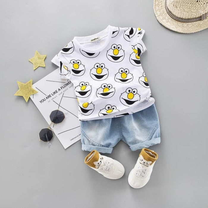 Fashion Infant  Clothing Set for Boys and Girls Cute Summer Casual Clothes Set  Top+Shorts Kids Clothes Summer Edition T shirt and Pants Set