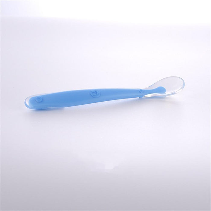 New Candy Color Baby Soft Silicone Spoons Feeding Dishes Tableware  Flatware Children Food  Feeding Tools