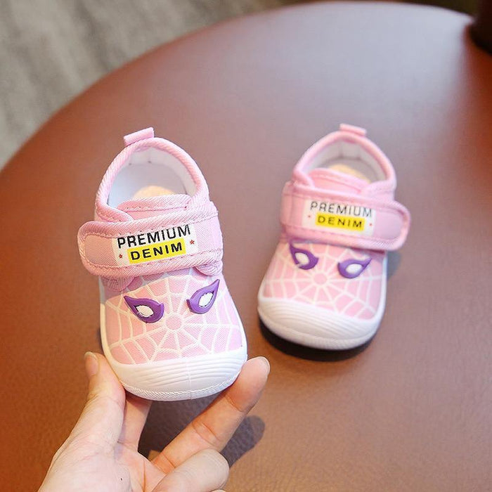 Unisex Infant First Walkers Shoes With Funny Big Eyes Pattern Baby Boy Casual Toddler Girl Non-slip Shoe