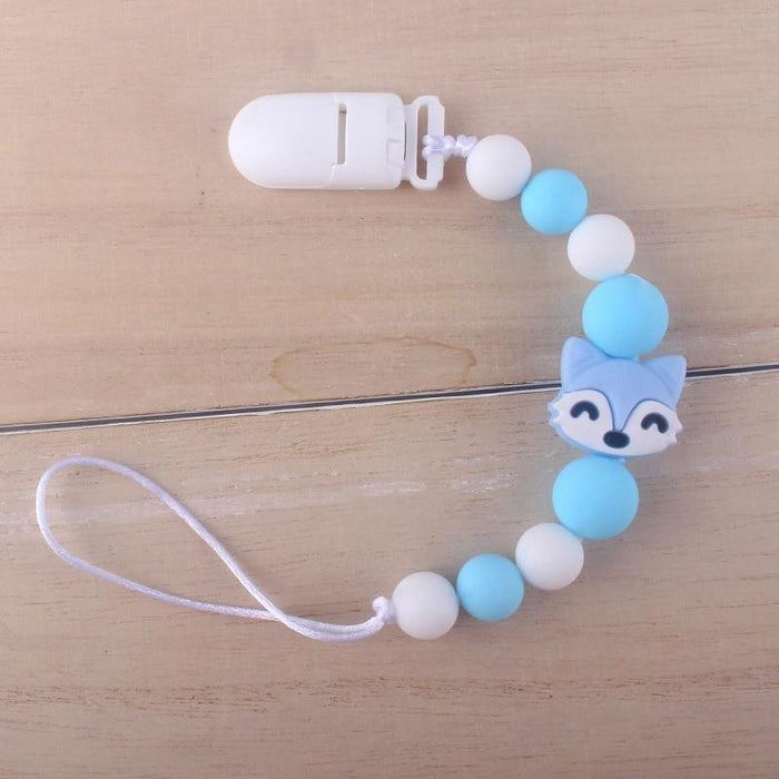 Handmade Animal Pendant Pacifier Clips Chain Nipple Holder for Infant Baby Pacifier