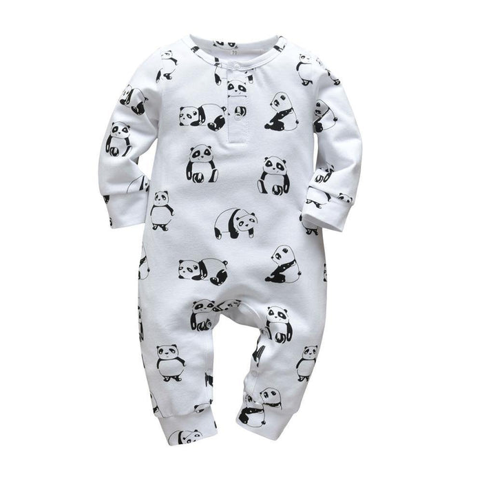 Newborn Baby Rompers Pajama Cotton Cute Letter I Love Daddy and Mummy Long Sleeve rompers Clothes For Baby Kids