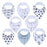 8PCS/SET Pack Baby Bandana Organic Absorbent Soft Cotton Drool Bibsfor Teething And Feeding Bib For Baby and Kids Feeding