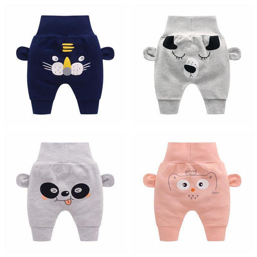 New Baby Fashion Long Pants Cartoon Animal Printing Baby Trousers Kid Wear Baby Pants  For Kids