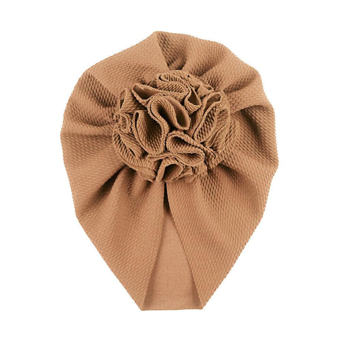 Baby Flower Turban Headwraps Caps Elastic Hair Accessories Bow For Baby Girls