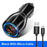 Car LED 18W 3.1A Charger Dual USB Fast Charging QC Phone Charger Adapter Cars Gadgets