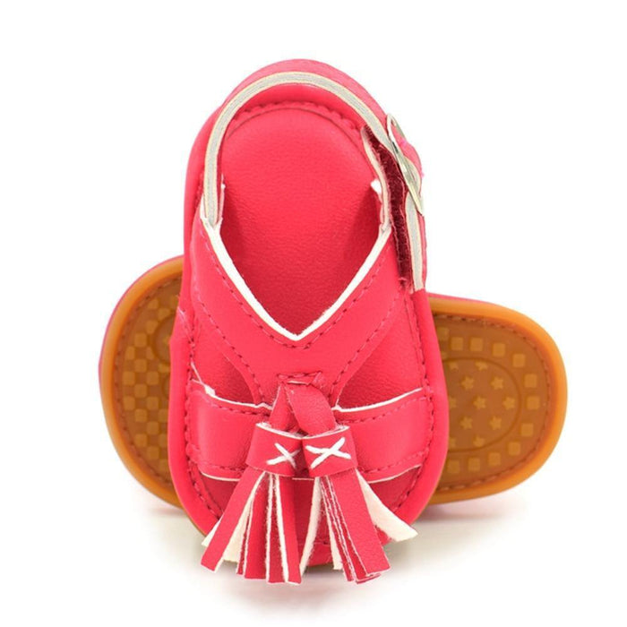 Baby Summer Newborn 0-18M Infant Baby Girls Boys Shoes Solid Non-slip Party Bow PU Leather Breathable Toddler Shoes