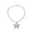 Big Elegant Butterfly Pendant Necklace Luxury Rhinestone Chain For Modern Women Bling Tennis Chain Crystal Choker Cool Necklace Women Jewelry Design