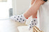 5 Pairs Cotton Mesh Cute Lovely Short Baby White Comfortable Sock With Red Heart For Girls And Boys