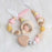 Modern Wood Pacifier Clip Chain Holder Nipples Pacifier Clips Pacifier Teether Teething Toy Cartoo Wooden Bracket For Pacifier For Kids