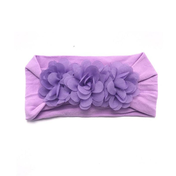 Baby Bows headbands Turban Kids Artificial Floral Elastic Toddler Solid Headband Hair Band Bow For Girls