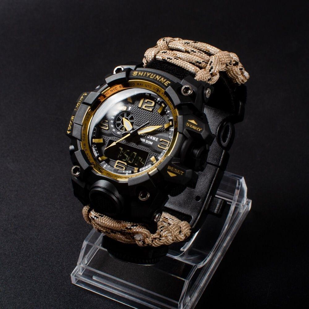 Survival Men Sports Watch With Outdoor Compass In Top Luxury Brand G Style Military Digital Watches Waterproof 50M relogio masculino