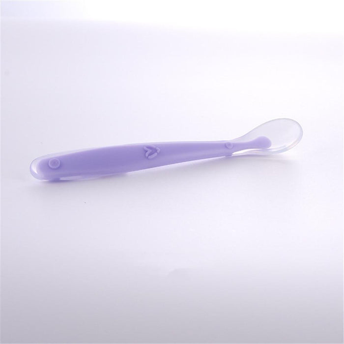 New Candy Color Baby Soft Silicone Spoons Feeding Dishes Tableware  Flatware Children Food  Feeding Tools