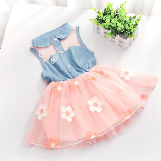 Modern New Luxury Summer Dress Children's Clothing Girls Stitching Baby Girl Princess Dress For All Occassion