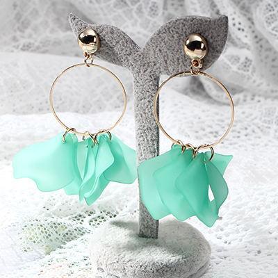 New Flower Handmade Bohemia Boho Earrings Women Fashion Long Hanging Earrings Crystal Female Jewelry Set