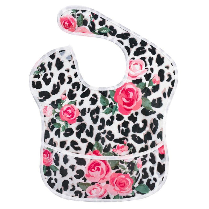 Waterproof Baby Bibs Polyester TPU Feeding Bibs Washable Baby Bibs with Food Catcher For Kids