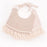 Double-deck Infant Baby Girl Boy Bib Kid Toddler Dinner Feeding Tassel Cotton Linen Burp Cloths