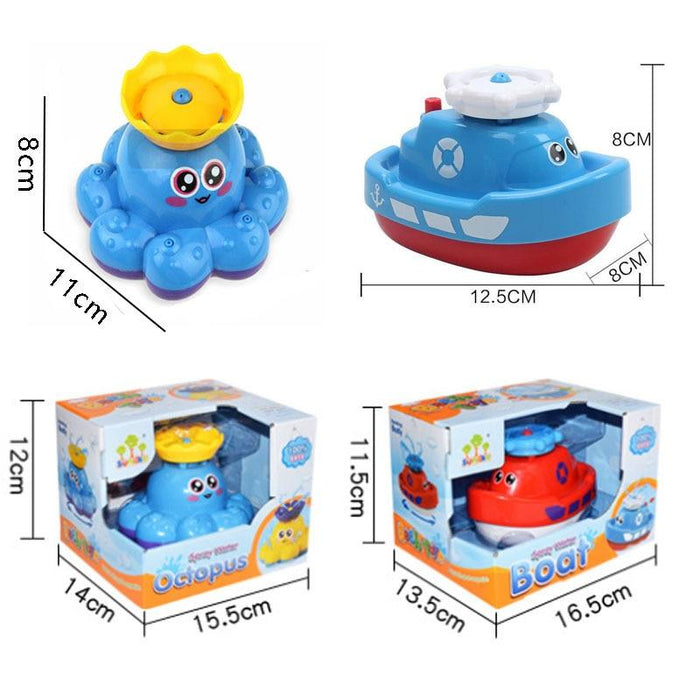 Modernt Trend Cartoon Baby Bath Toy Electric Rotating Spraying Water ship Toy For Infant Water Jet Boat Bathroom Toy For Kids