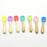 2PCS  Bamboo Training Spoons Organic Soft Baby Feeding Silicone Tip Spoon Scoop Easy Grip Handle Toddlers Infant Gifts For Parents And Baby Boys Or Girls