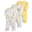 3Pcs Baby unisex Rompers  Long Sleeve Sleep suit Cartoon Jumpsuit Baby Pajamas Stes For Kids Between 0-12Months