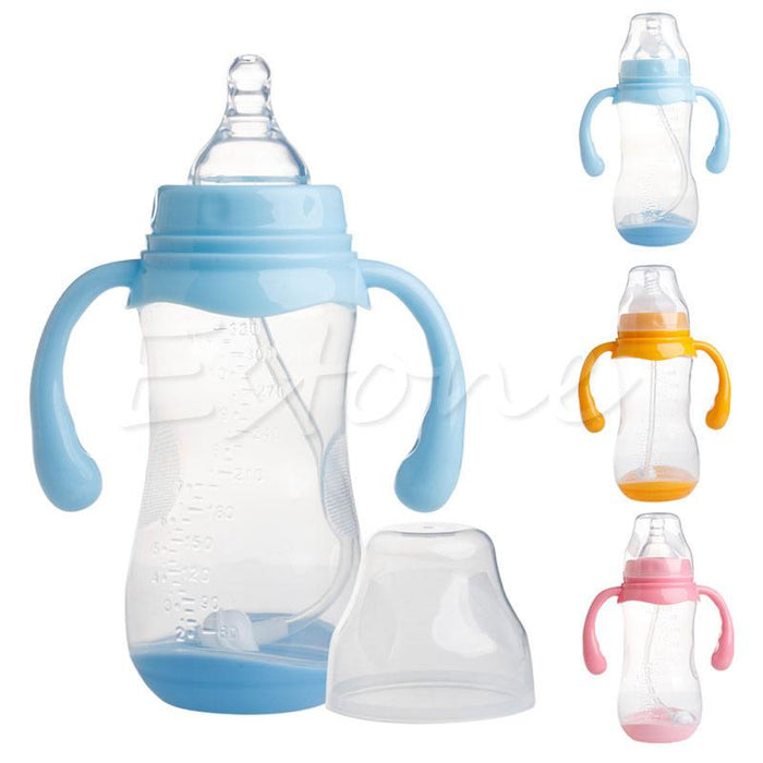 1Pc 320ML Wide Neck Anti-colic Baby Infant Milk Feeding Nipple Bottle Nurser New Soft Bottles