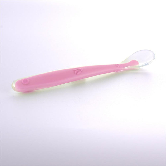 New Candy Color Baby Soft Silicone Spoons Feeding Dishes Tableware  Flatware Children Food  Feeding Tools