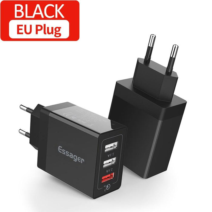 30W Quick Charge 3.0 USB Charger QC3.0 QC Fast Charger Multi Plug Wall Mobile Phone Charger For Mobile Phones