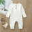 Infant Baby Boy Girl Cotton Romper Knitted Ribbed Jumpsuit Solid Clothes Warm Outfit For Kids