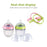 Baby Bottle For Milk and Breastmilk Wide Neck Soft Silicone Feeding Container Baby Water Bottle kids Nursing Bottles