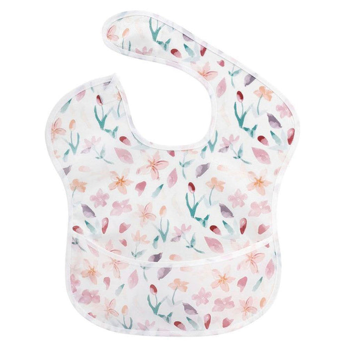 Waterproof Baby Bibs Polyester TPU Feeding Bibs Washable Baby Bibs with Food Catcher For Kids