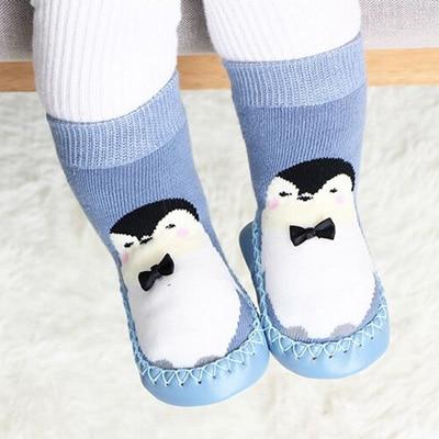 Indoor Sock Shoes Newborn Flexible Baby Soft Socks Winter Cotton Baby Girl Warm Sock With Rubber Soles