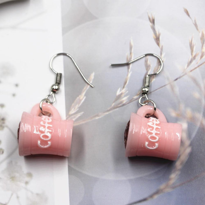 Fashion Creative Simulation of Mineral Water Bottles Earrings Cute Handmade Earrings Womens Jewelry