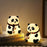 Night Light for Kids, 7-Color Silicone Big Eyes Panda Nursery Lights, USB Rechargeable LED Lamp for Girls and Boys Bedrooms