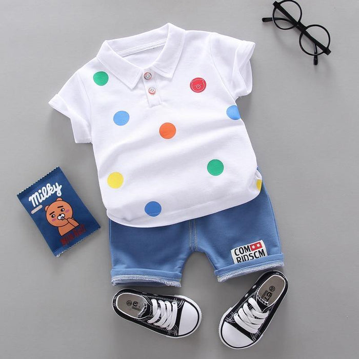 Fashion Infant  Clothing Set for Boys and Girls Cute Summer Casual Clothes Set  Top+Shorts Kids Clothes Summer Edition T shirt and Pants Set