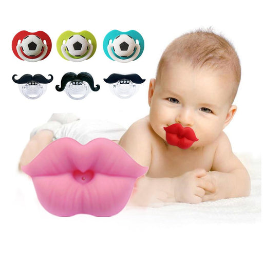 Baby Pacifier Nipple Soother Joke Prank Toddler Nipple Teether Newborn Pacifier Clips For Baby and Kids