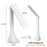 STEVVEX LED Touch Table Lamp Foldable USB Powered Dimming Desk Lamp LED With Eye Protection Reading Light Student Working Desk Light Lamp (White)