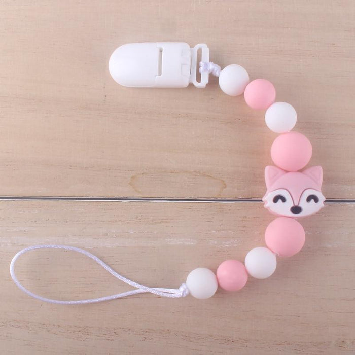 Handmade Animal Pendant Pacifier Clips Chain Nipple Holder for Infant Baby Pacifier