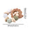 Wooden Teether Hedgehog Crochet Beads Wood Crafts Ring Engraved Bead Baby Teether Wooden Toys For Kids Rattle