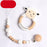 Modern Luxury Pacifier Clip Chain Beech Beads Silicone Elephant Pendant Baby Teething Nursing Clips Chain For Baby