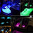 Interior Car Lights LED Car Strip Lights with Two-Line Waterproof Design RGB LED Strip Light With USB Wireless Remote Music Control Multiple Modes and Music Sync Under Dash Car Lighting with Car Charger, DC 12V