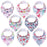 8PCS/SET Pack Baby Bandana Organic Absorbent Soft Cotton Drool Bibsfor Teething And Feeding Bib For Baby and Kids Feeding