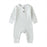 Infant Baby Boy Girl Cotton Romper Knitted Ribbed Jumpsuit Solid Clothes Warm Outfit For Kids