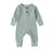 Infant Baby Boy Girl Cotton Romper Knitted Ribbed Jumpsuit Solid Clothes Warm Outfit For Kids