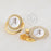 Luxury Modern Diamond Pacifier and Chain Gold Set With Initials Letter White Elegant A Beautiful Pacifier and Pacifier lip