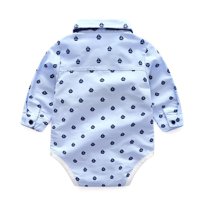 Luxury Modern Outfit Autumn Fashion Baby Boys Gentleman Bow Tie Rompers Pants Suit Baby Set For Celebrations