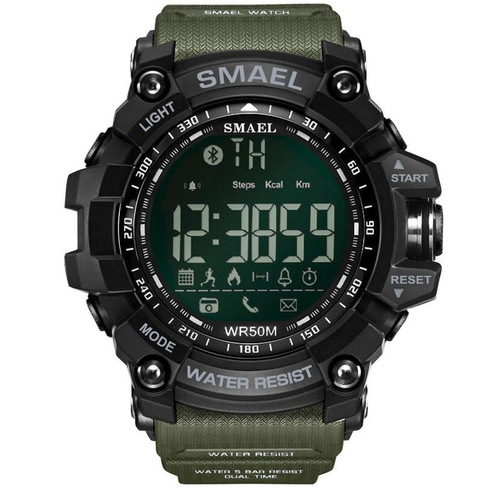 Smart Sport Mens Chronograph Watch Sport Stop Army Military Multifunction  Waterproof 50M LED Digital Watch for Man