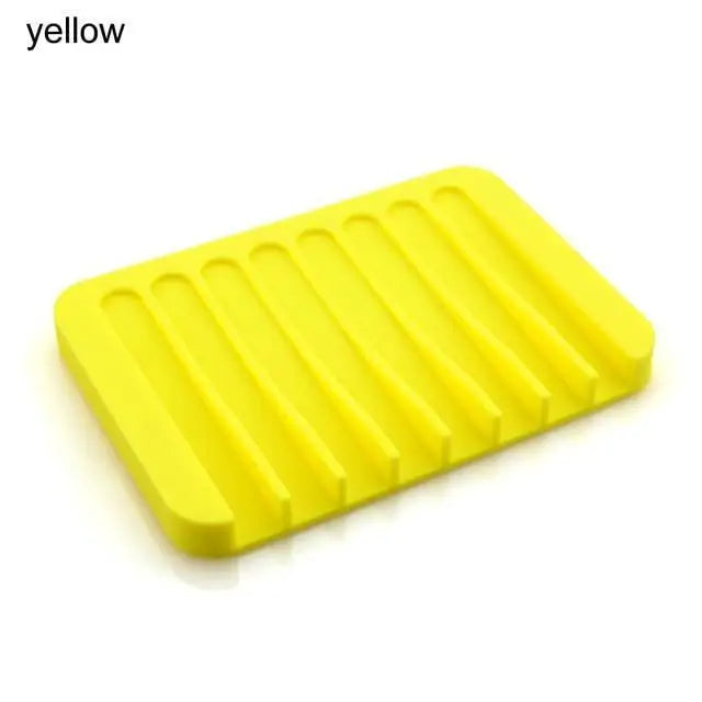 Anti - Skidding Home Improvement Silicone Flexible Bathroom Fixtures Bathroom Hardware Tray Soap Dish for Shower