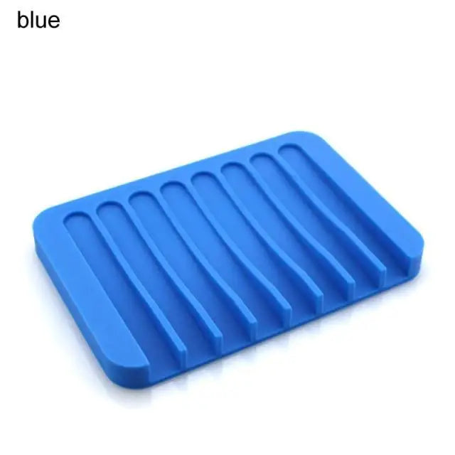 Anti - Skidding Home Improvement Silicone Flexible Bathroom Fixtures Bathroom Hardware Tray Soap Dish for Shower