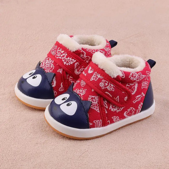 Baby cotton shoes color matching baby soft sole - STEVVEX Baby - 7, baby, baby boots, baby boys, baby footwear, baby girls, baby shoes, baby sneakers, baby winter boots, footwear, winter boots, winter footwear - Stevvex.com