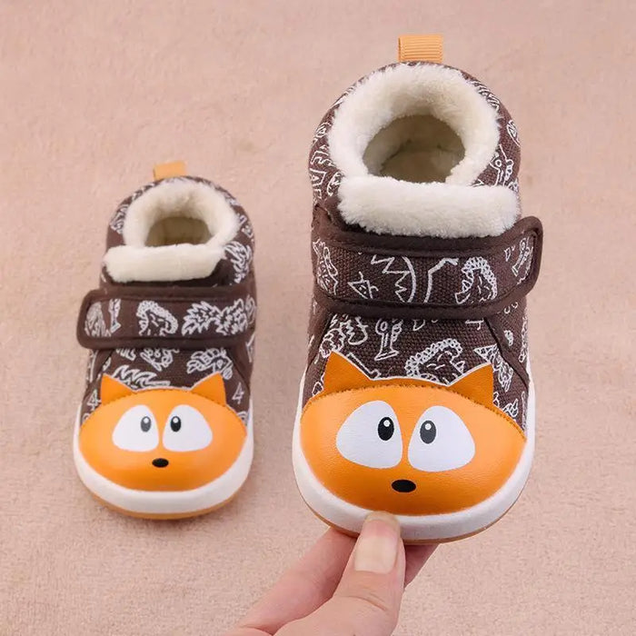 Baby cotton shoes color matching baby soft sole - STEVVEX Baby - 7, baby, baby boots, baby boys, baby footwear, baby girls, baby shoes, baby sneakers, baby winter boots, footwear, winter boots, winter footwear - Stevvex.com