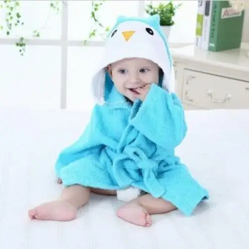 Baby Cute Mini Cartoon Bathrobes Soft Comfortable Bathrobe Warm Bath Towel For Babies Infants Beach Indoor Towel